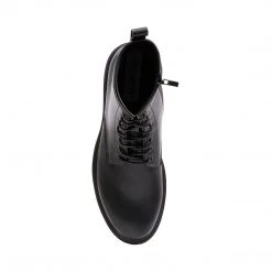 SteveMadden MEN'S SHOES BROMLEY BLACK LEATHER