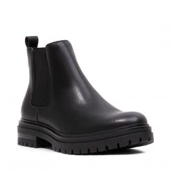 SteveMadden BRONSONN BLACK LEATHER MEN'S SHOES