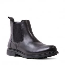 SteveMadden CRIMSON-L WATERPROOF BLACK LEATHER MEN'S SHOES