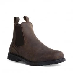 SteveMadden CRIMSON WATERPROOF BROWN LEATHER MEN'S SHOES