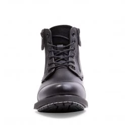 SteveMadden DINO BLACK LEATHER MEN'S SHOES