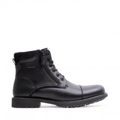 SteveMadden DINO BLACK LEATHER MEN'S SHOES