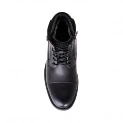 SteveMadden DINO BLACK LEATHER MEN'S SHOES
