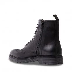 SteveMadden MEN'S SHOES DOXIN BLACK LEATHER