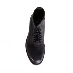 SteveMadden MEN'S SHOES DOXIN BLACK LEATHER
