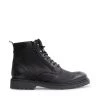 SteveMadden MEN'S SHOES DROUIN BLACK NUBUCK
