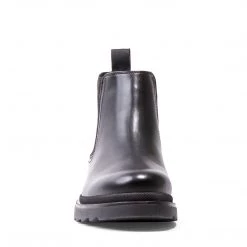 SteveMadden GENIUSS BLACK LEATHER MEN'S SHOES