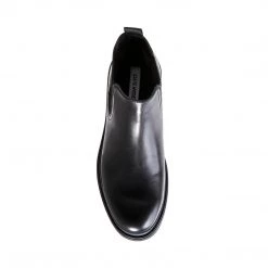 SteveMadden GENIUSS BLACK LEATHER MEN'S SHOES