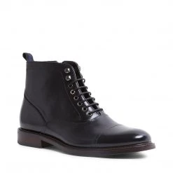 SteveMadden KETONIC BLACK LEATHER MEN'S SHOES