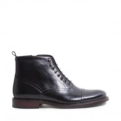 SteveMadden KETONIC BLACK LEATHER MEN'S SHOES