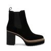 SteveMadden Super Platforms LEXA BLACK SUEDE