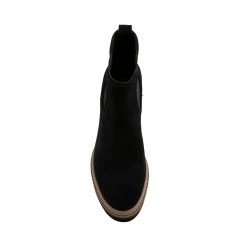 SteveMadden Super Platforms LEXA BLACK SUEDE