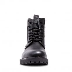 SteveMadden MAGNUS BLACK LEATHER