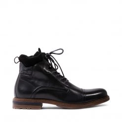 SteveMadden MEN'S SHOES MAXX BLACK LEATHER