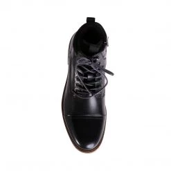 SteveMadden MEN'S SHOES MAXX BLACK LEATHER