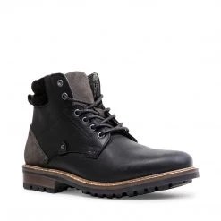 SteveMadden MELEDD BLACK LEATHER MEN'S SHOES