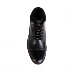 SteveMadden MILFORD BLACK LEATHER