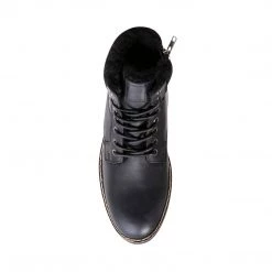 SteveMadden ORLYYF BLACK LEATHER MEN'S SHOES