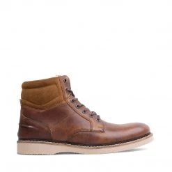 SteveMadden ORLYYF TAN LEATHER MEN'S SHOES