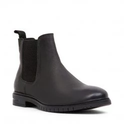 SteveMadden RAYANN2 BLACK LEATHER MEN'S SHOES