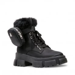 SteveMadden THORA-PF BLACK Super Platforms