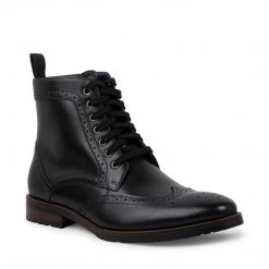 SteveMadden TILMAN BLACK LEATHER