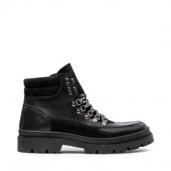 SteveMadden UPFIELD BLACK LEATHER