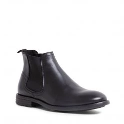 SteveMadden URBANA BLACK LEATHER MEN'S SHOES
