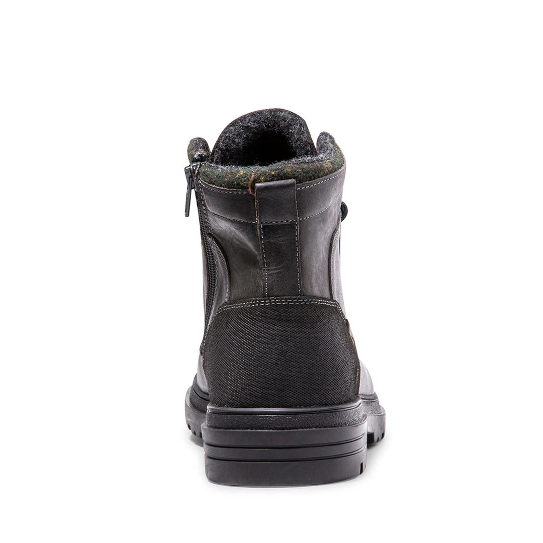 SteveMadden MEN'S SHOES USHERR GREY LEATHER 4 SteveMadden MEN'S SHOES USHERR GREY LEATHER