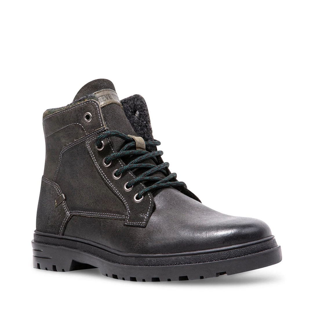 SteveMadden MEN'S SHOES USHERR GREY LEATHER 2 SteveMadden MEN'S SHOES USHERR GREY LEATHER