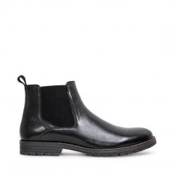 SteveMadden VARIK BLACK LEATHER