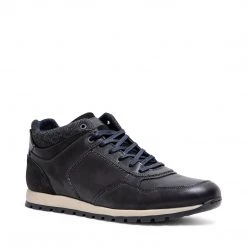 SteveMadden MEN'S SHOES BENCE BLACK LEATHER
