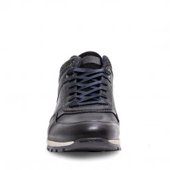 SteveMadden MEN'S SHOES BENCE BLACK LEATHER