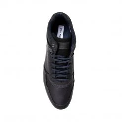 SteveMadden MEN'S SHOES BENCE BLACK LEATHER