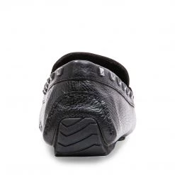 SteveMadden MEN'S SHOES DANIEL BLACK LEATHER 8 SteveMadden MEN'S SHOES DANIEL BLACK LEATHER