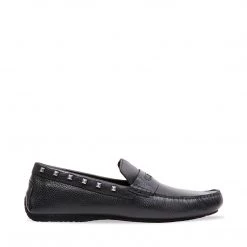 SteveMadden MEN'S SHOES DANIEL BLACK LEATHER