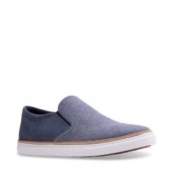 SteveMadden GASCON BLUE FABRIC MEN'S SHOES