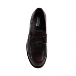 SteveMadden MEN'S SHOES DARROW BURGUNDY LEATHER