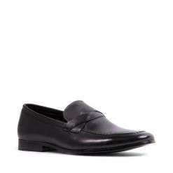 SteveMadden DOLLAS BLACK LEATHER MEN'S SHOES