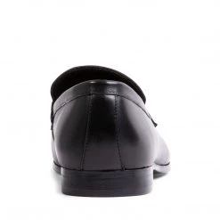 SteveMadden DOLLAS BLACK LEATHER MEN'S SHOES