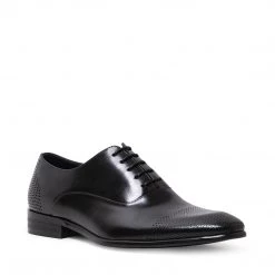 SteveMadden MEN'S SHOES JAMIEE BLACK LEATHER