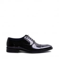 SteveMadden JOAQUIN BLACK LEATHER MEN'S SHOES