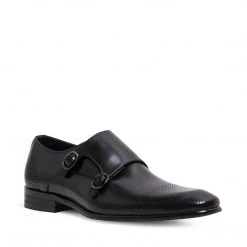 SteveMadden MEN'S SHOES JORDINN BLACK LEATHER