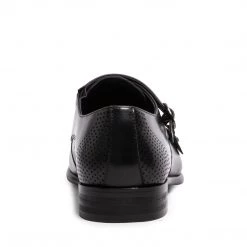 SteveMadden MEN'S SHOES JORDINN BLACK LEATHER