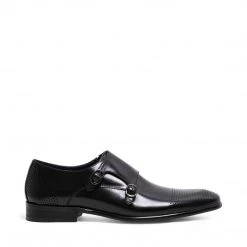 SteveMadden MEN'S SHOES JORDINN BLACK LEATHER