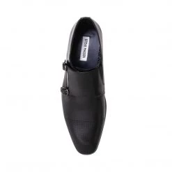 SteveMadden MEN'S SHOES JORDINN BLACK LEATHER