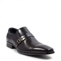 SteveMadden JORDYY BLACK LEATHER MEN'S SHOES