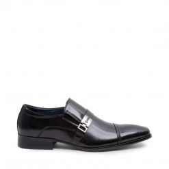 SteveMadden JORDYY BLACK LEATHER MEN'S SHOES