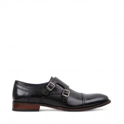 SteveMadden MEN'S SHOES MOORE BLACK LEATHER