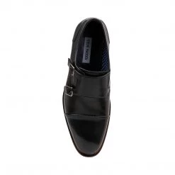 SteveMadden MEN'S SHOES MOORE BLACK LEATHER